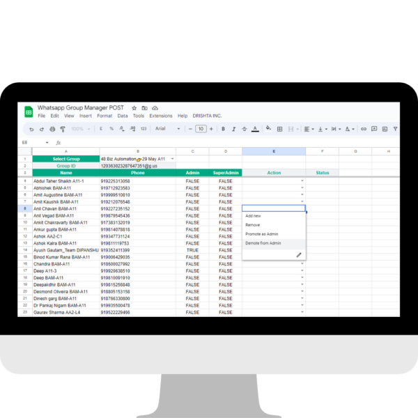 Whatsapp Group Manager Sheet - Image 2
